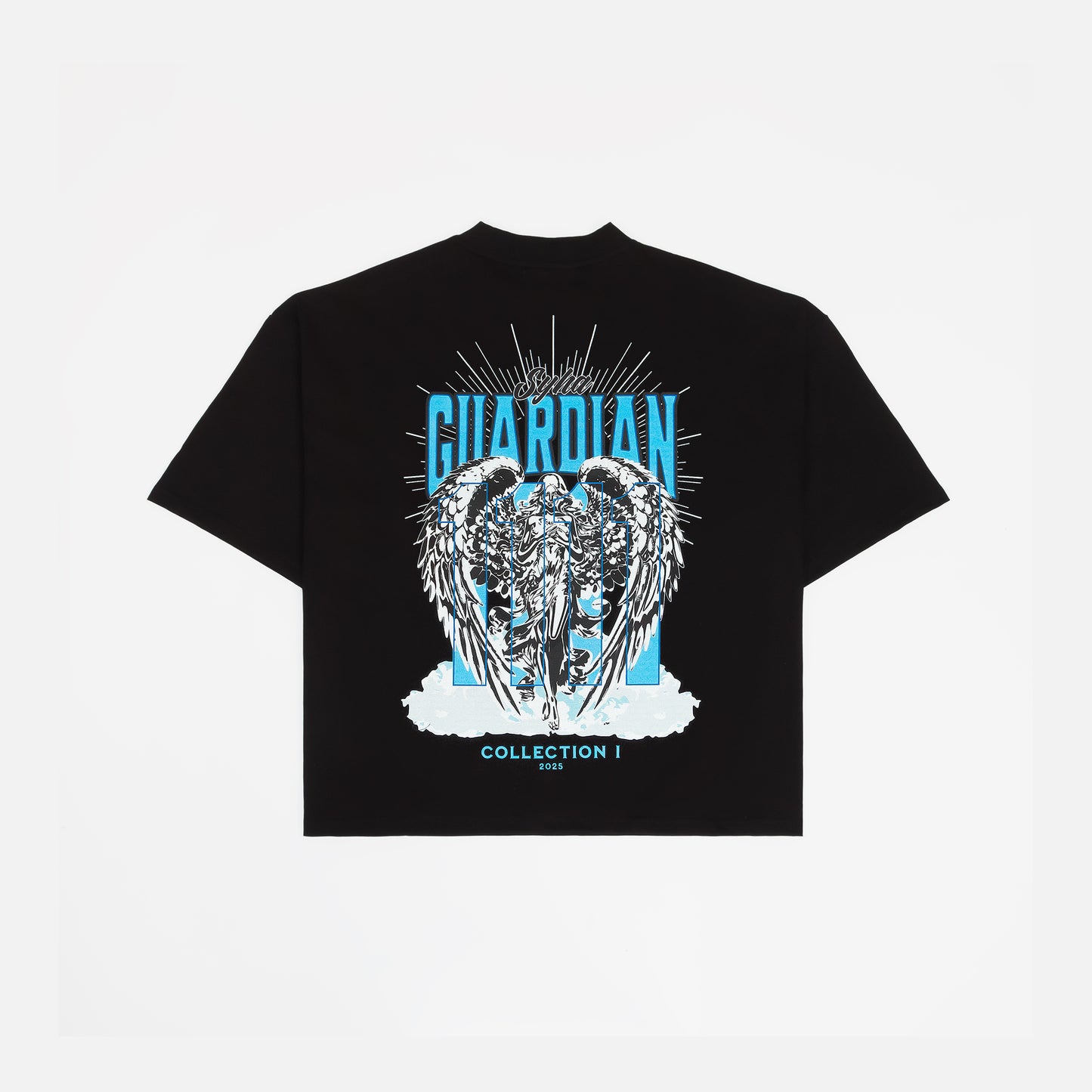 Guardian Tee - Black (Oversized Boxy & Cropped Fit)