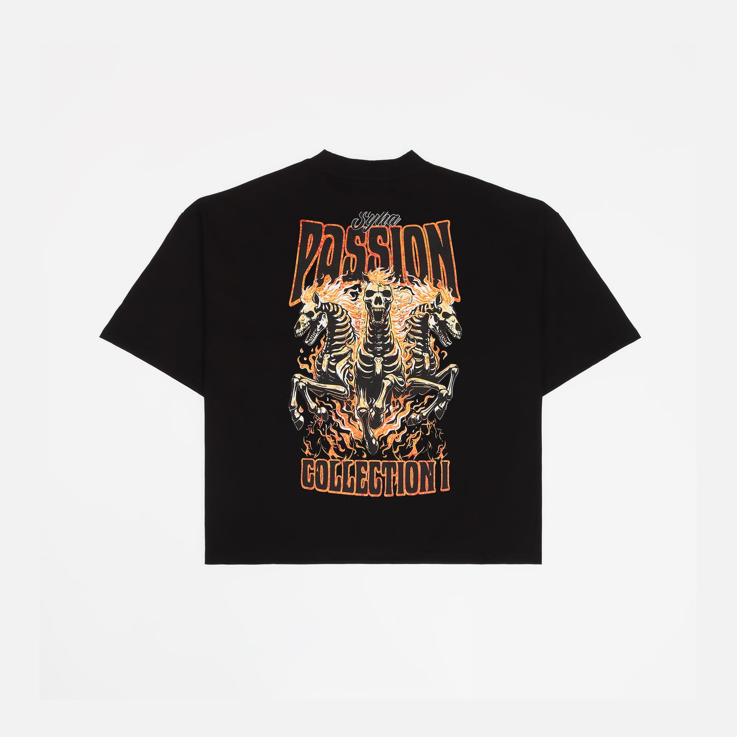 Passion Tee - Black (Oversized Boxy & Cropped Fit)