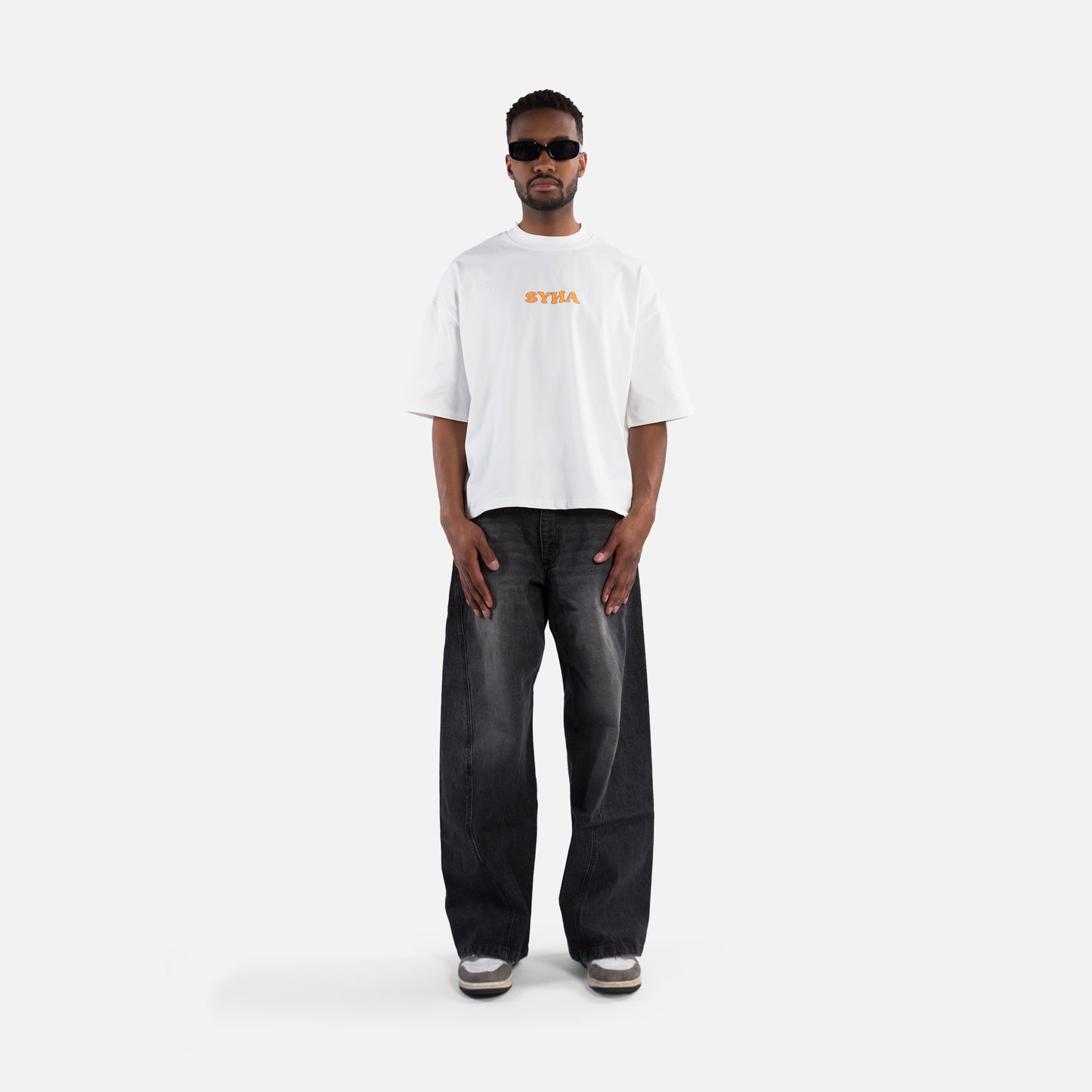 Passion Tee - White (Oversized Boxy & Cropped Fit)