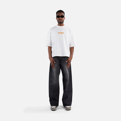 Passion Tee - White (Oversized Boxy & Cropped Fit)