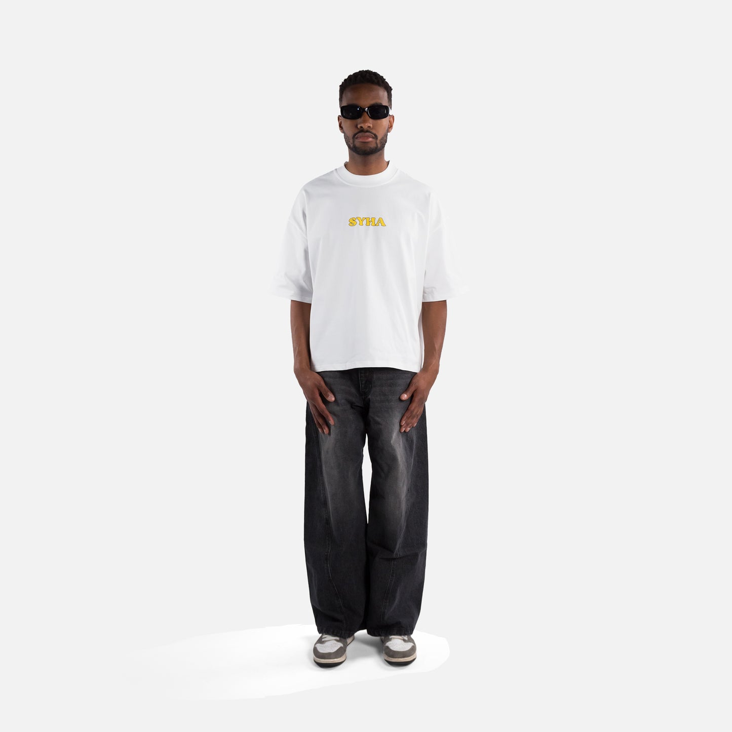 Conquer Tee - White (Oversized Boxy & Cropped Fit)