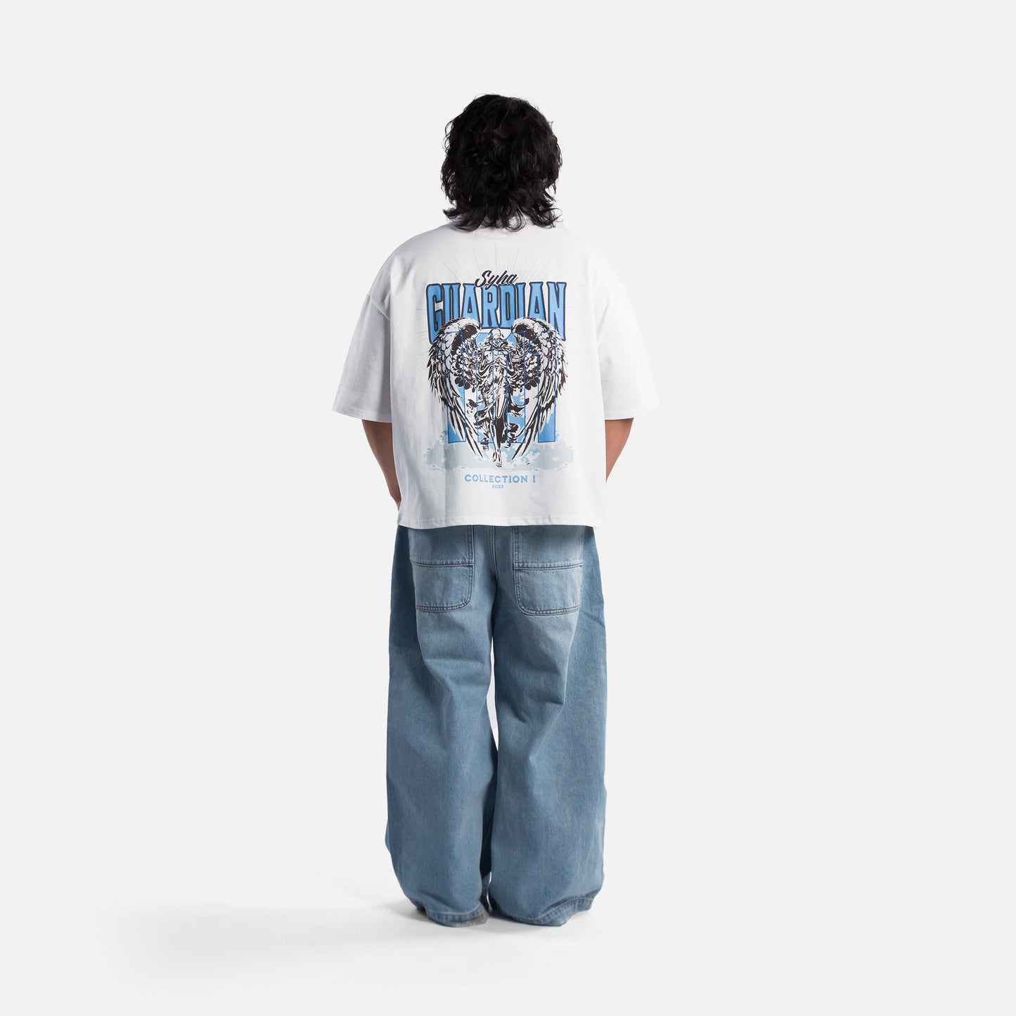 Guardian Tee - White (Oversized Boxy & Cropped Fit)