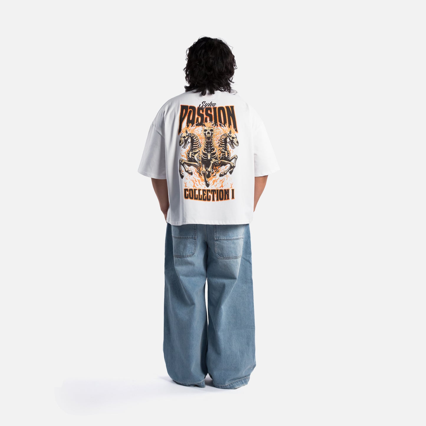 Passion Tee - White (Oversized Boxy & Cropped Fit)