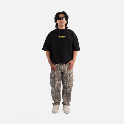 Conquer Tee - Black (Oversized Boxy & Cropped Fit)