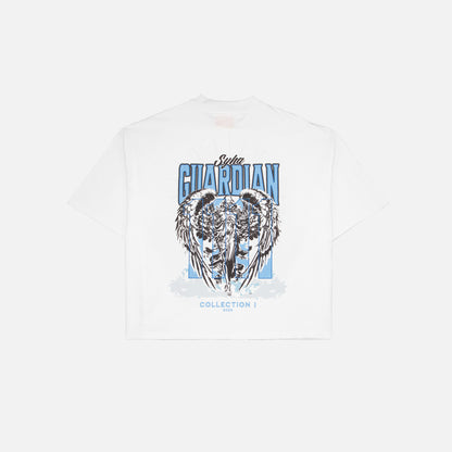 Guardian Tee - White (Oversized Boxy & Cropped Fit)