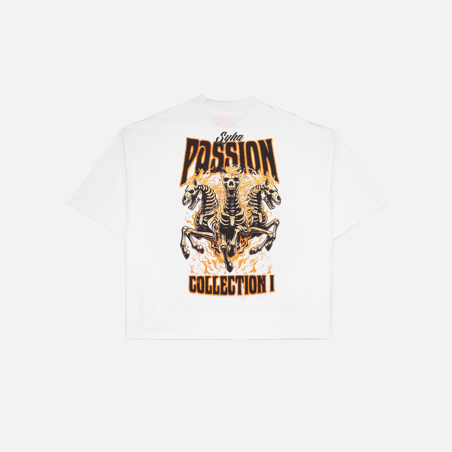 Passion Tee - White (Oversized Boxy & Cropped Fit)