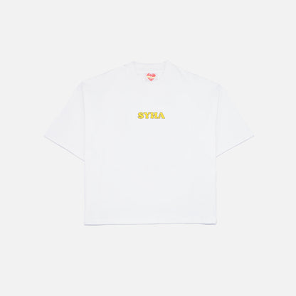 Conquer Tee - White (Oversized Boxy & Cropped Fit)